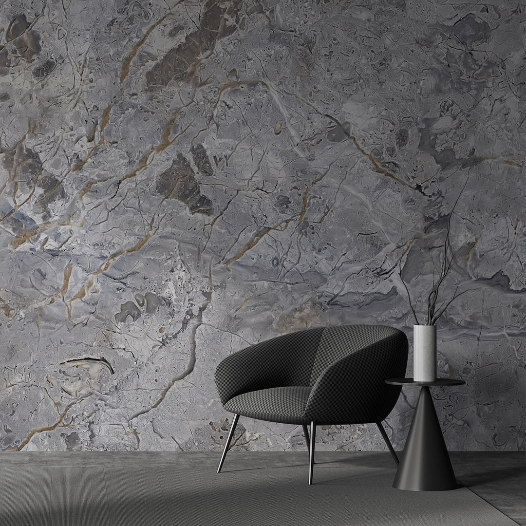 Luxurious Shades Gray Marble Wallpaper
