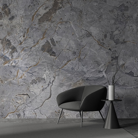 Luxurious Shades Gray Marble Wallpaper