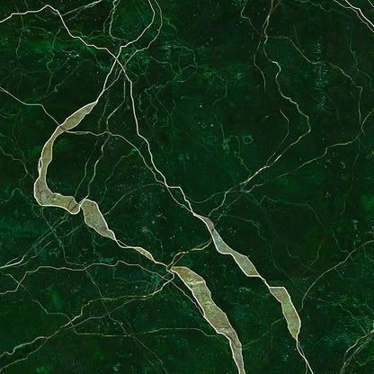 Green Elegance Luxury Veined Marble Wallpaper