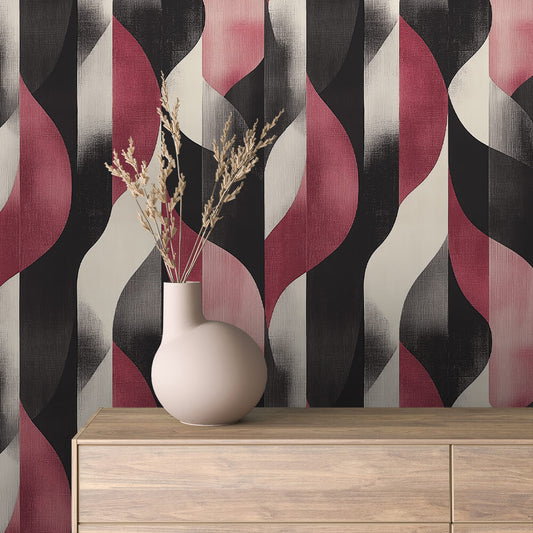 Contemporary Waves Wallpaper Peel & Stick