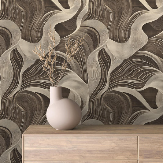 Creative Flow Modern Abstract Wallpaper