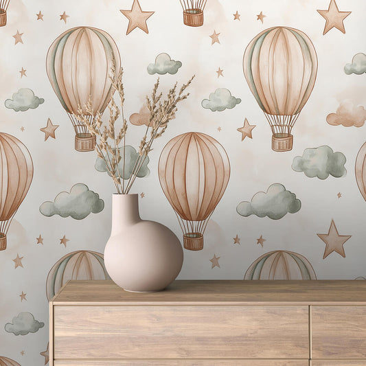 Sky Adventures – Balloons, Clouds & Stars Peel & Stick