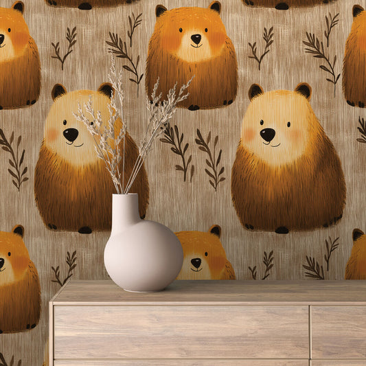 Little Bear Friends – Adorable Wallpaper