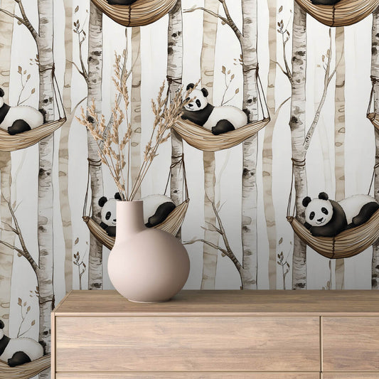 Panda Dreams – Adorable Wall Mural for Little Ones