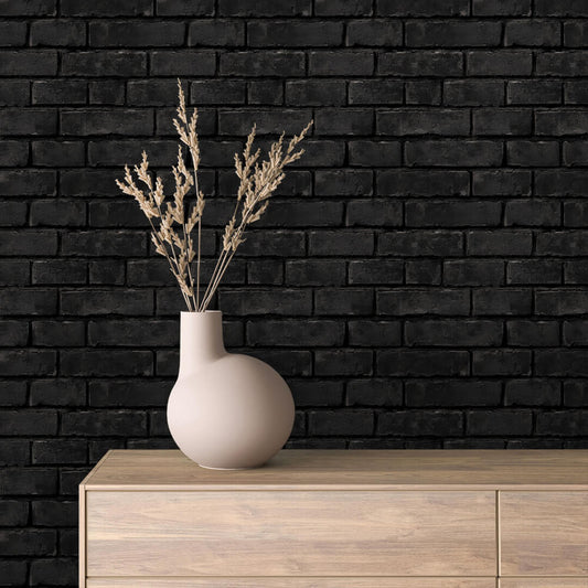 Black Brick Wallpaper