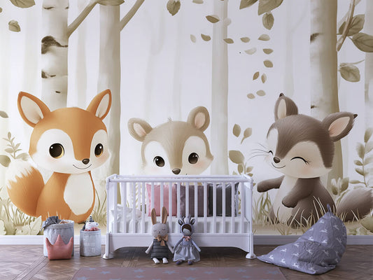 Fun Safari – Peel & Stick Wall Mural Fox